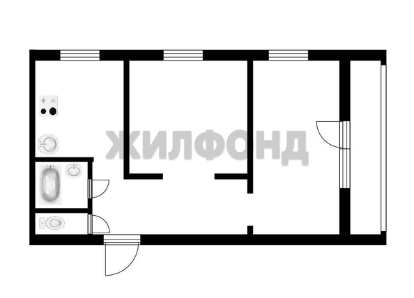 
  Продается 2-комн. квартира, 48.6 м², Социалистическая ул, д. 1Б
. Фото 15.
