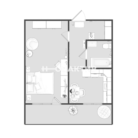 
  Продается 1-комн. квартира, 35 м², Междуреченская ул, д. 7/1
. Фото 4.