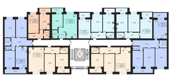 
  Продается 2-комн. квартира, 56.7 м², ЖК Дивногорский, 2.0
. Фото 1.