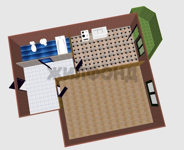 
  Продается 1-комн. квартира, 39 м², Северная ул, д. 13
. Фото 33.