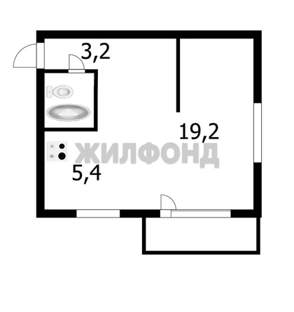 
  Продается студия, 29.5 м², Танковая ул, д. 25/1
. Фото 1.