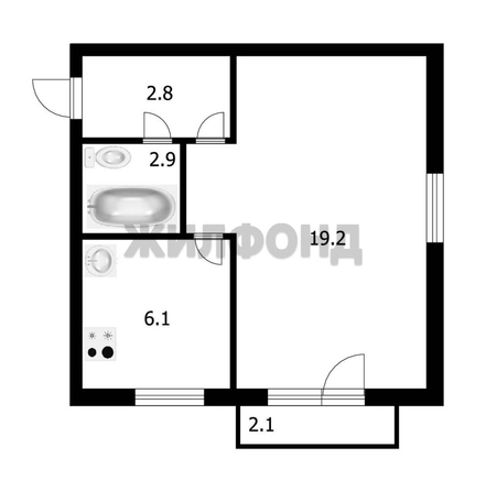 
  Продается 1-комн. квартира, 31 м², Немировича-Данченко ул, д. 163
. Фото 12.