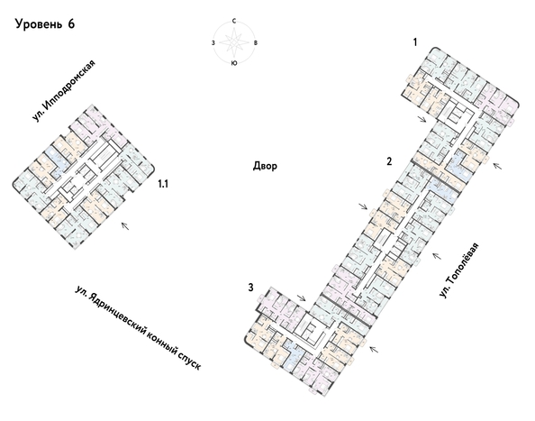 
  Продается 1-комн. квартира, 45.62 м², ЖК Страна.Тополевая, корпус 2
. Фото 1.