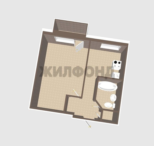 
  Продается 1-комн. квартира, 29.4 м², 25 лет Октября ул, д. 20/1
. Фото 13.
