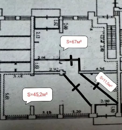 
  Сдается универсальное помещение, 45 м², Большевистская ул, д. 128
. Фото 11.