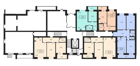 
  Продается 4-комн. квартира, 73.15 м², ЖК Квартал на Большой, дом 1
. Фото 1.