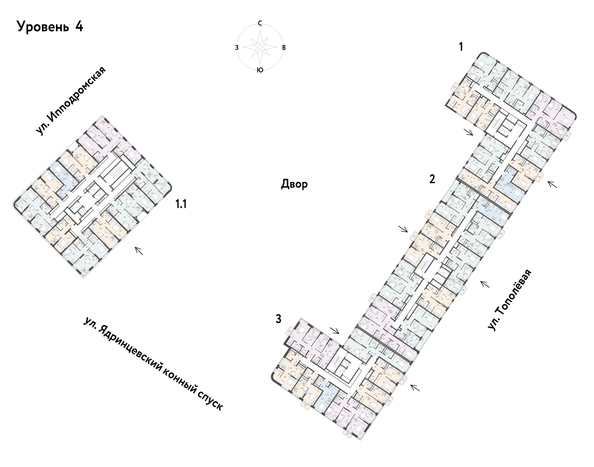 
  Продается 3-комн. квартира, 92.07 м², ЖК Страна.Тополевая, корпус 2
. Фото 1.