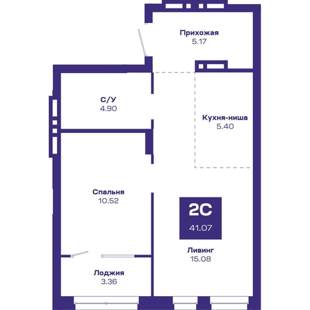
  Продается 2-комн. квартира, 42.48 м², ЖК Базилик, дом 2
. Фото 1.