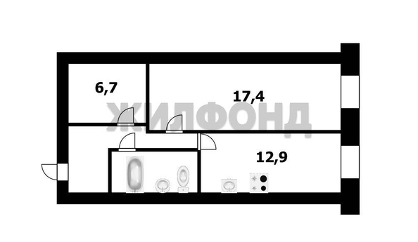 
  Продается 1-комн. квартира, 46.5 м², Садовая ул, д. 17
. Фото 11.