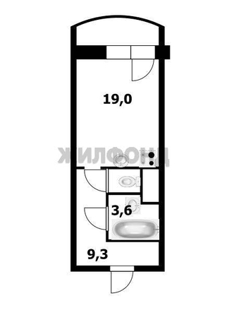 
  Продается студия, 33.4 м², Горский мкр, д. 82
. Фото 2.