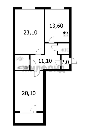 
  Продается 2-комн. квартира, 76.5 м², Вертковская ул, д. 5/3
. Фото 4.