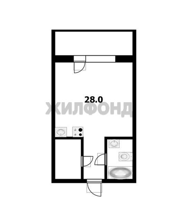 
  Продается студия, 28 м², Воскресная ул, д. 37/1
. Фото 7.