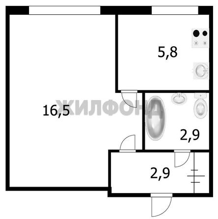 
  Продается 1-комн. квартира, 28.6 м², Объединения ул, д. 31/1
. Фото 8.