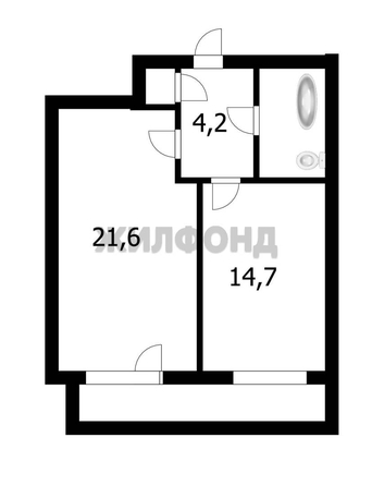 
  Продается 1-комн. квартира, 46 м², Военная ул, д. 9
. Фото 18.
