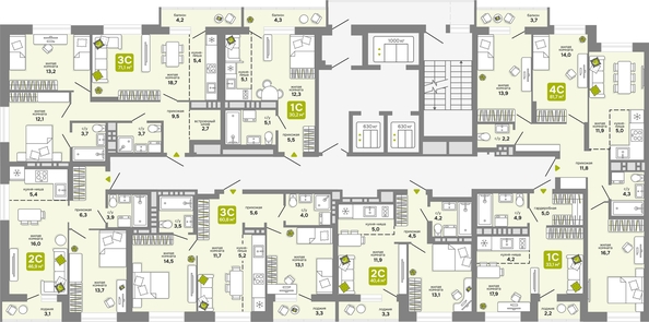 
  Продается 3-комн. квартира, 60.8 м², ЖК Счастливый квартал, дом 2
. Фото 1.