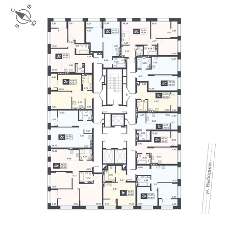 
  Продается 2-комн. квартира, 42.34 м², ЖК Астон. Геометрия, дом 4
. Фото 1.