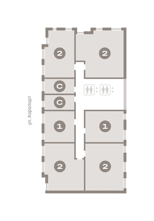 
  Продается 2-комн. квартира, 79.1 м², ЖК Авиатор, дом 3
. Фото 6.