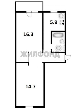 
  Продается 2-комн. квартира, 44.9 м², Немировича-Данченко ул, д. 24/3
. Фото 10.