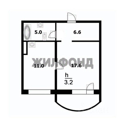 
  Продается 1-комн. квартира, 40.7 м², Горский мкр, д. 67
. Фото 2.