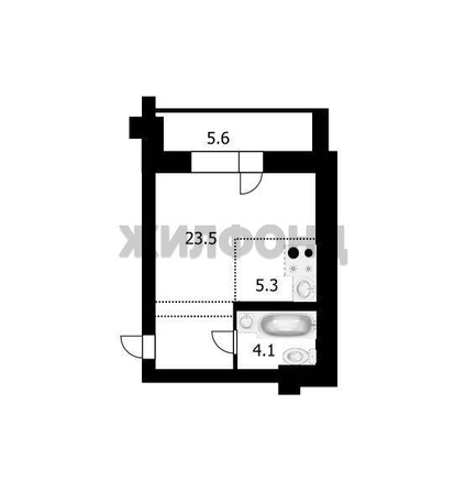 
  Продается студия, 33 м², Республиканская ул, д. 10/1
. Фото 13.