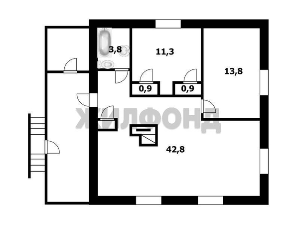 
  Продается дом, 74 м², Новосибирск
. Фото 1.