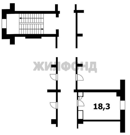 
  Продается комната, 18.3 м², Титова ул, д. 12
. Фото 14.