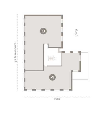 
  Продается 4-комн. квартира, 293.82 м², ЖК На Декабристов, дом 6-2
. Фото 16.