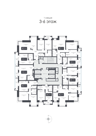 
  Продается 2-комн. квартира, 42.1 м², ЖК CITY TOWERS (Сити Тауэрс)
. Фото 37.