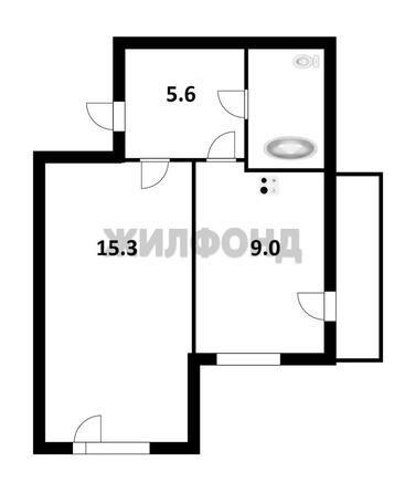 
  Продается 1-комн. квартира, 33.5 м², Кубовая ул, д. 113/3
. Фото 8.