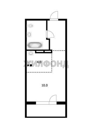 
  Продается студия, 19.3 м², Твардовского ул, д. 22/5
. Фото 5.
