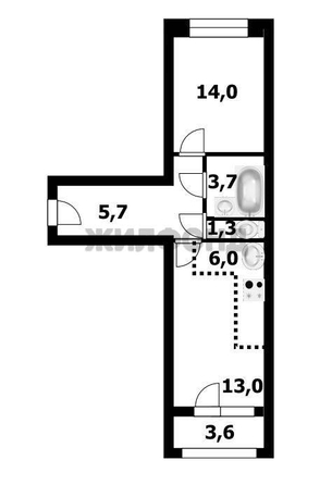 
  Продается 2-комн. квартира, 50.8 м², ЖК Чистая Слобода, дом 81
. Фото 6.