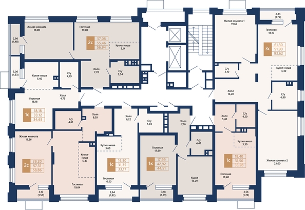 
  Продается 3-комн. квартира, 94.48 м², ЖК Легендарный-Северный, дом 2
. Фото 25.