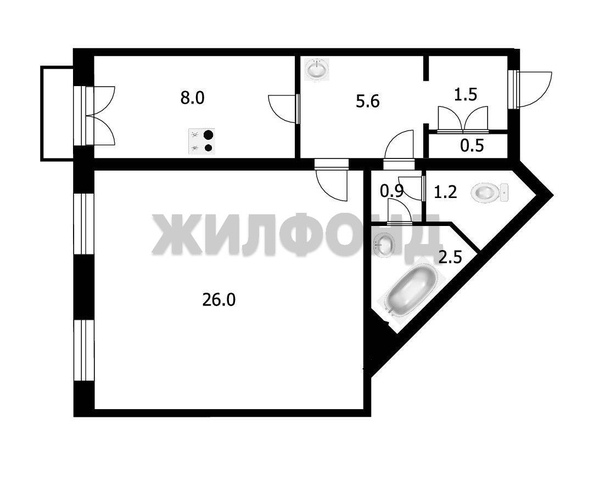 
  Продается 1-комн. квартира, 46.2 м², Авиастроителей ул, д. 15
. Фото 1.