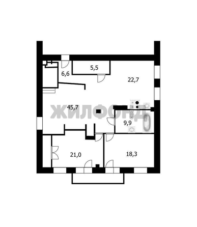 
  Продается 3-комн. квартира, 132.3 м², 2-й (4 мкр.) кв-л, д. 224
. Фото 12.