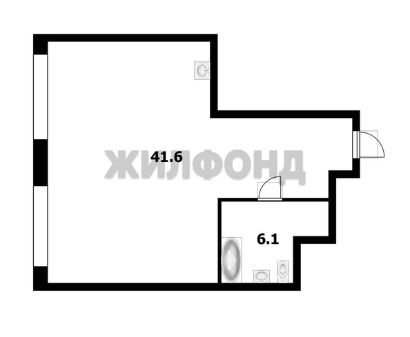 
  Продается студия, 47.7 м², Державина ул, д. 77/1
. Фото 30.