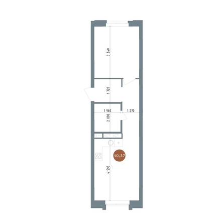 
  Продается 2-комн. квартира, 40.37 м², ЖК 19/56 Кварталы Телецентра, сек 6
. Фото 1.