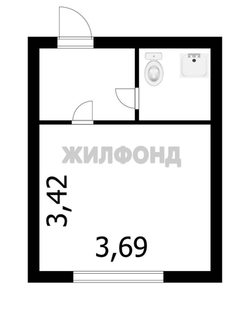 
  Продается студия, 18.1 м², Большая ул, д. 670
. Фото 1.