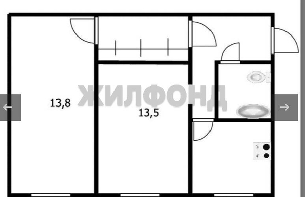
  Продается 2-комн. квартира, 41 м², Владимировская ул, д. 16
. Фото 1.