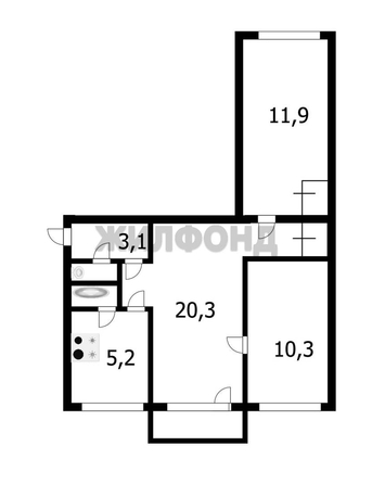 
  Продается 3-комн. квартира, 55.9 м², Ленина ул, д. 79
. Фото 18.