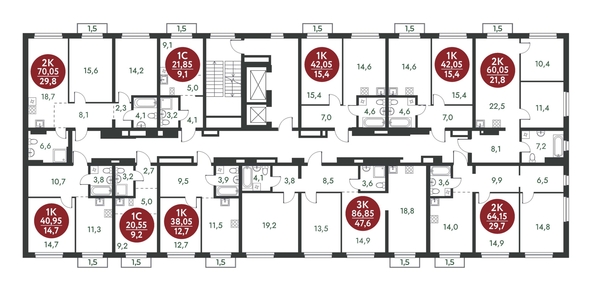 
  Продается 1-комн. квартира, 40.95 м², ЖК Скандинавские кварталы, дом 1
. Фото 1.