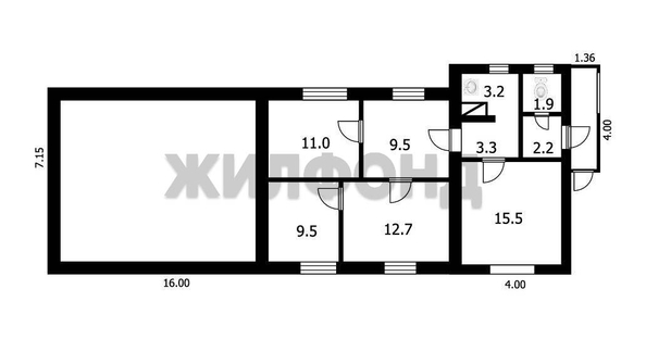 
  Продается дом, 68.8 м², поселок Железнодорожный
. Фото 38.