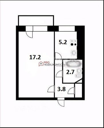 
  Продается 1-комн. квартира, 29.5 м², Кропоткина ул, д. 130/3
. Фото 6.