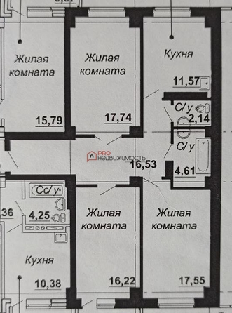 
  Продается 3-комн. квартира, 86 м², ЖК Радужный каскад, б/с 19
. Фото 22.
