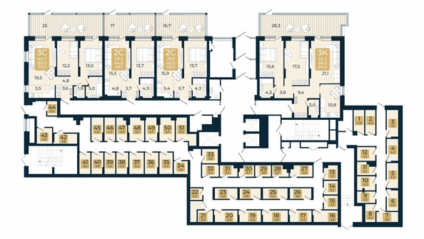 
  Продается 3-комн. квартира, 73 м², ЖК Первый на Есенина, дом 3
. Фото 1.