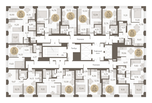 
  Продается 2-комн. квартира, 39.33 м², ЖК Urban-peaks (Урбан Пикс)
. Фото 1.