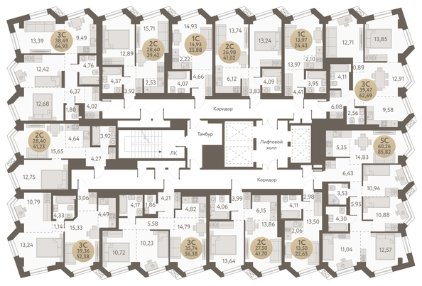 
  Продается 2-комн. квартира, 41.23 м², ЖК Urban-peaks (Урбан Пикс)
. Фото 1.