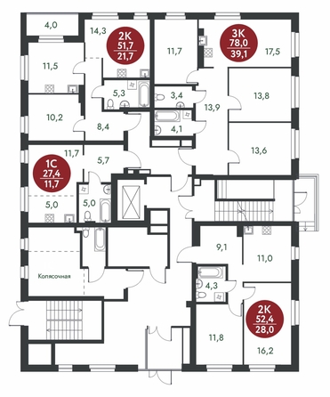 
  Продается 2-комн. квартира, 52.4 м², ЖК Скандинавские кварталы, дом 1
. Фото 1.