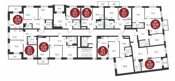 
  Продается 3-комн. квартира, 78.08 м², ЖК Скандинавские кварталы, дом 1
. Фото 1.