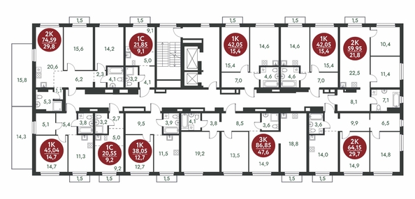 
  Продается 3-комн. квартира, 86.85 м², ЖК Скандинавские кварталы, дом 1
. Фото 1.