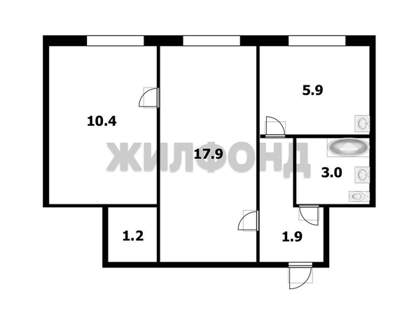 
  Продается 2-комн. квартира, 39.7 м², Колхидская ул, д. 27
. Фото 23.